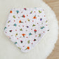 Lilac Floral Bandana Dribble Bib - Bamboo Backed Ultra Absorbent Bib