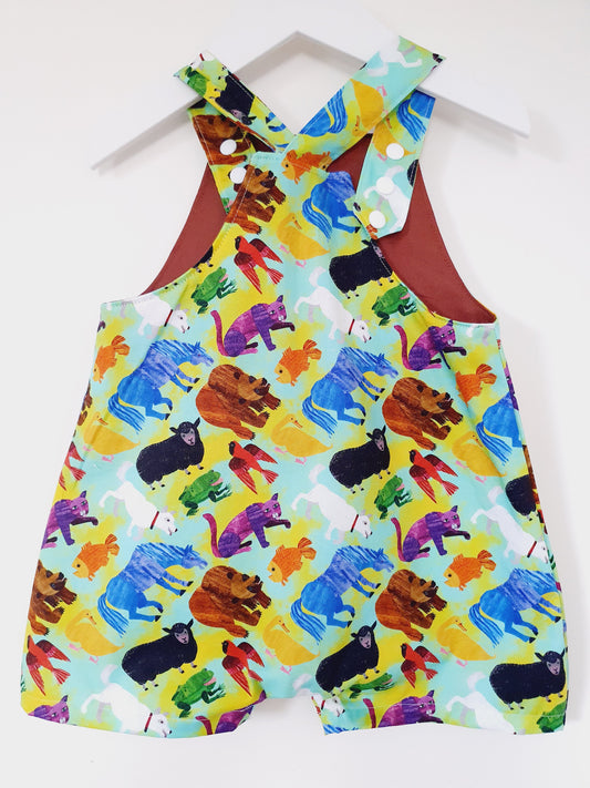 Overalls, Baby / Toddler Overalls, Short Leg Romper, Size 2