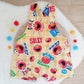 ELMO print Overalls, Baby Overalls, Short Leg Romper, Size 1