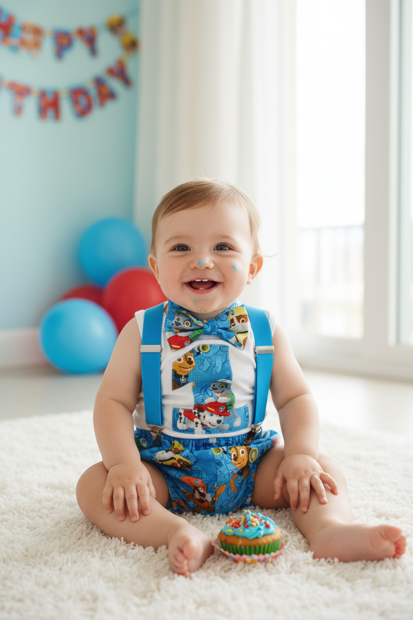 Boys Cake Smash Outfit Size 0