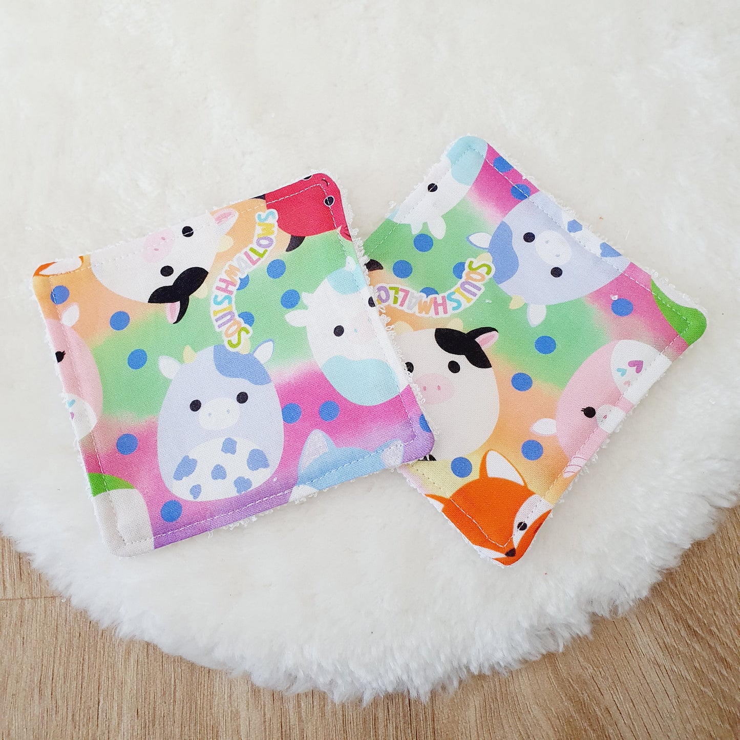 Reusable Wipes, Face Wipes, Eye Make Up Wipes, Set of 2