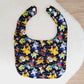 POKEMON print Bib, Handmade Baby Bib, Feeding Bib