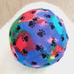 Balloon Ball Cover - Balloon Balls -  Handmade Fabric Balloon Cover - Paw Print