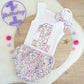 FLORAL Girls 1st Birthday - Cake Smash Outfit, Size 0