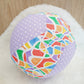 Balloon Ball Cover - Balloon Balls -  Handmade Fabric Balloon Cover - GEO / PURPLE & WHITE SPOT