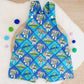 BUZZ print Overalls, Baby Overalls, Short Leg Romper, Size 1