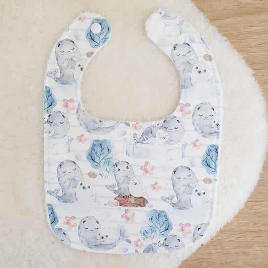 Bib, Handmade Baby Bib, Feeding Bib, Cotton / Bamboo, Ultra Absorbent