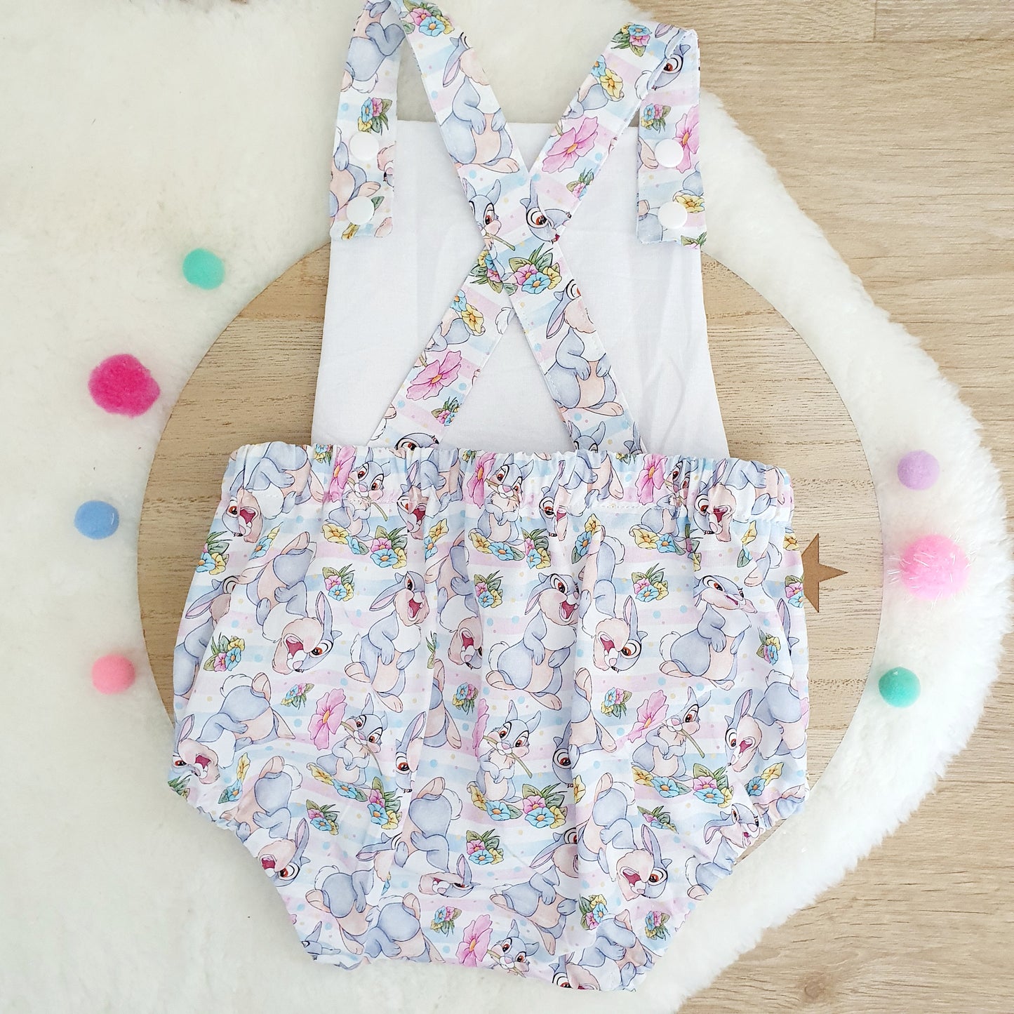 THUMPER print Baby Romper, Size 1
