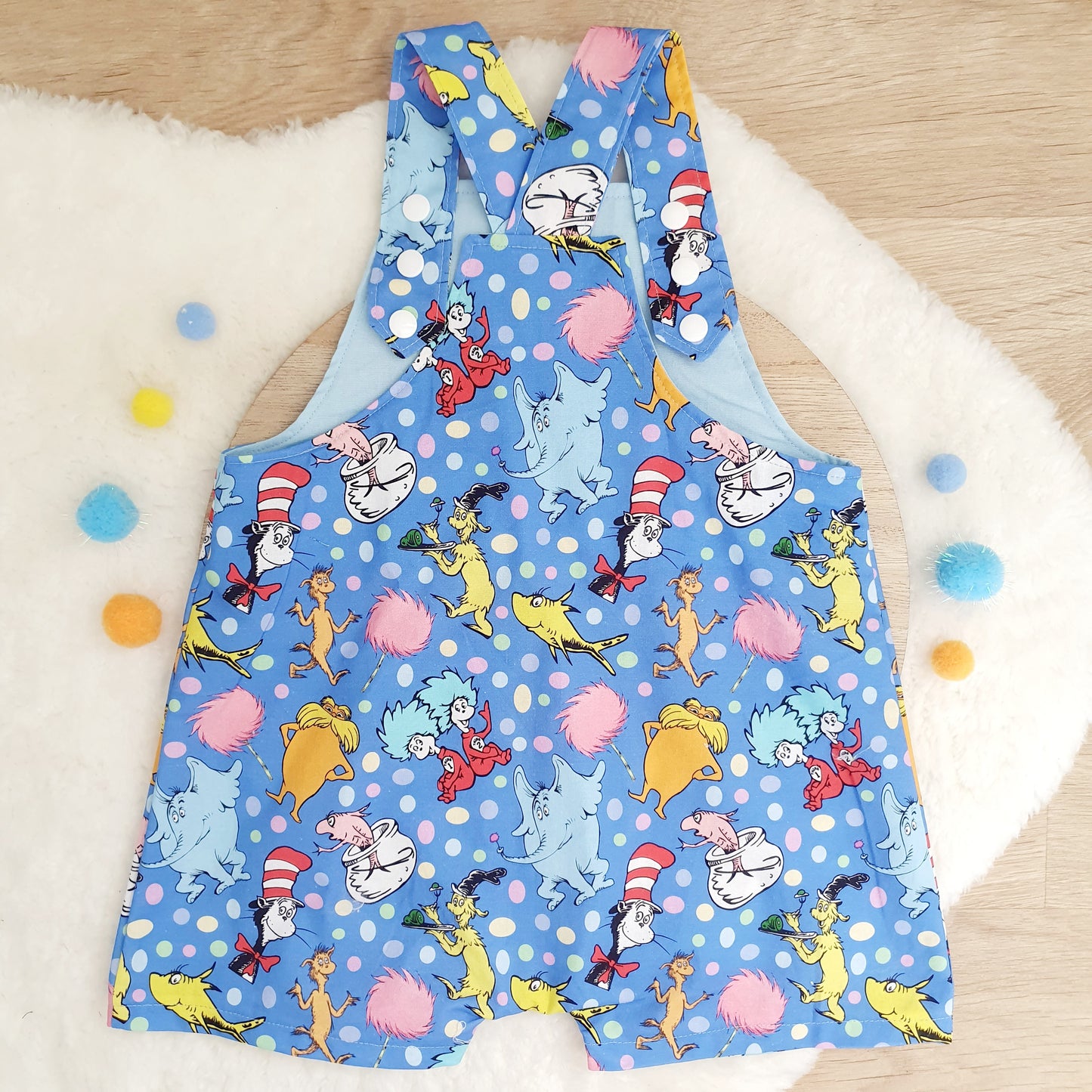 Overalls, Baby / Toddler Overalls, Short Leg Romper, Size 2