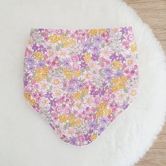 FLORAL Bandana Dribble Bib - Bamboo Backed Ultra Absorbent Bib