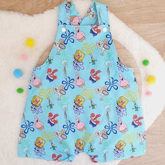 Overalls, Baby / Toddler Overalls, Short Leg Romper, Size 2