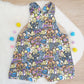 BANANAS print Overalls, Baby / Toddler Overalls, Short Leg Romper, Size 2