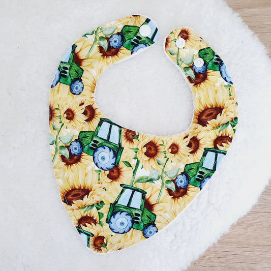 Bandana Dribble Bib, Handmade Baby Bib, Cotton / Bamboo, Ultra Absorbent
