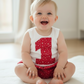 Fuschia Girls 1st Birthday / Cake Smash Outfit, Size 1
