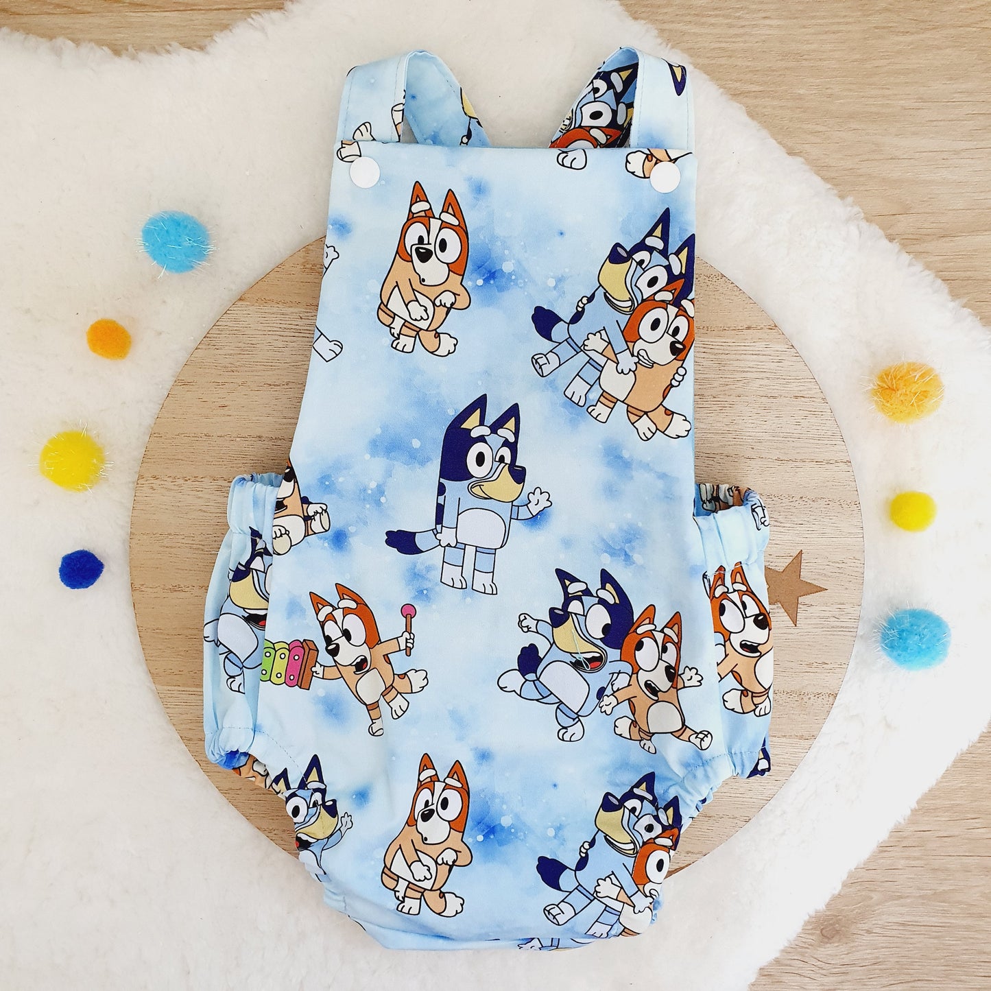 DOGS print Baby Romper, Size 0