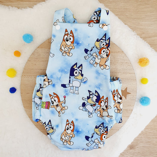 DOGS print Baby Romper, Size 0
