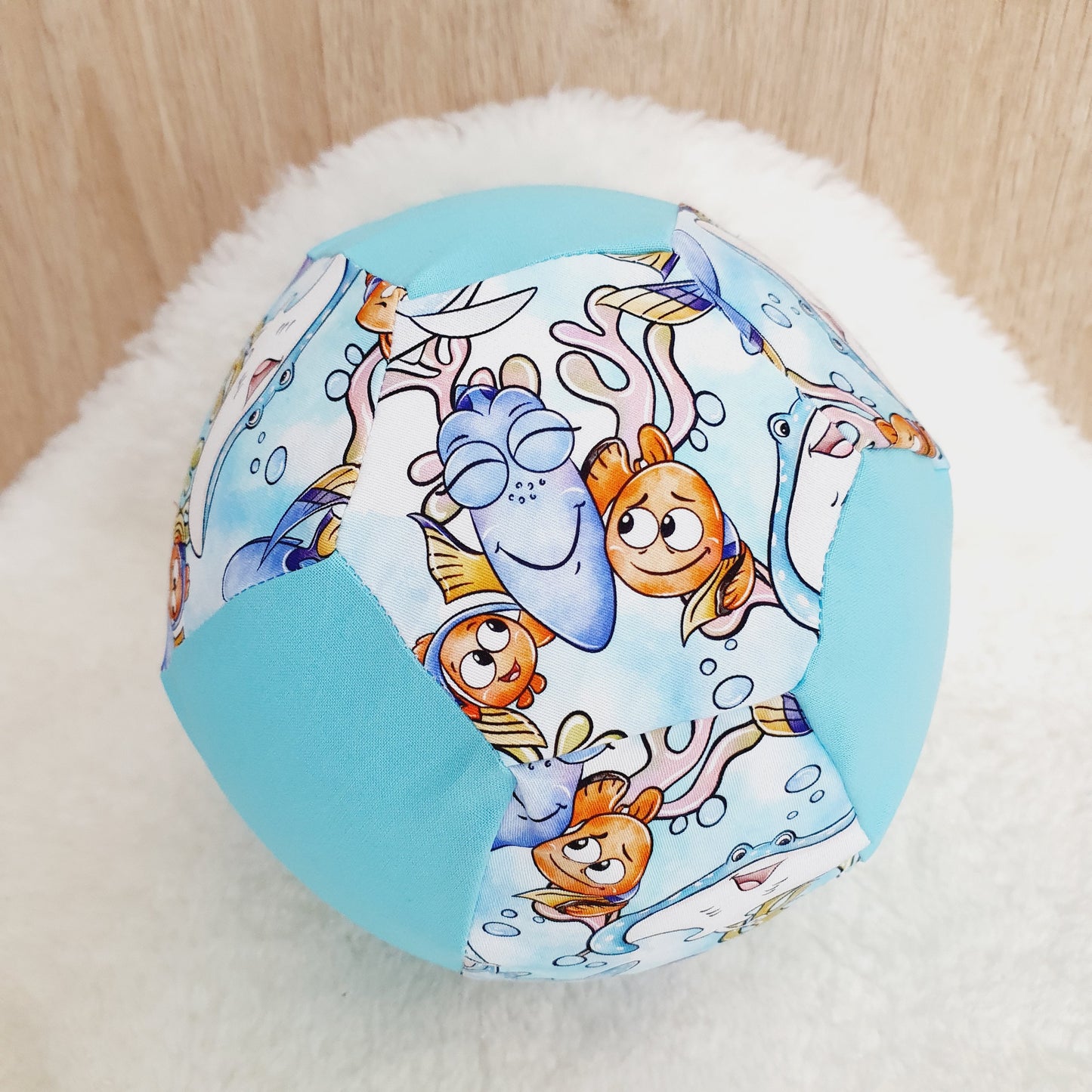 Balloon Ball Cover - Balloon Balls -  Handmade Fabric Balloon Cover - NEMO DORY print