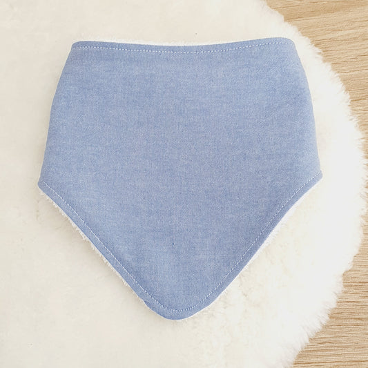 CHAMBRAY REGATTA Bandana Dribble Bib - Bamboo Backed Ultra Absorbent Bib