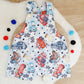 CARS print Overalls, Baby Overalls, Short Leg Romper, Size 1