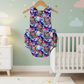 GALAXY FOX print Baby Romper, Size 1