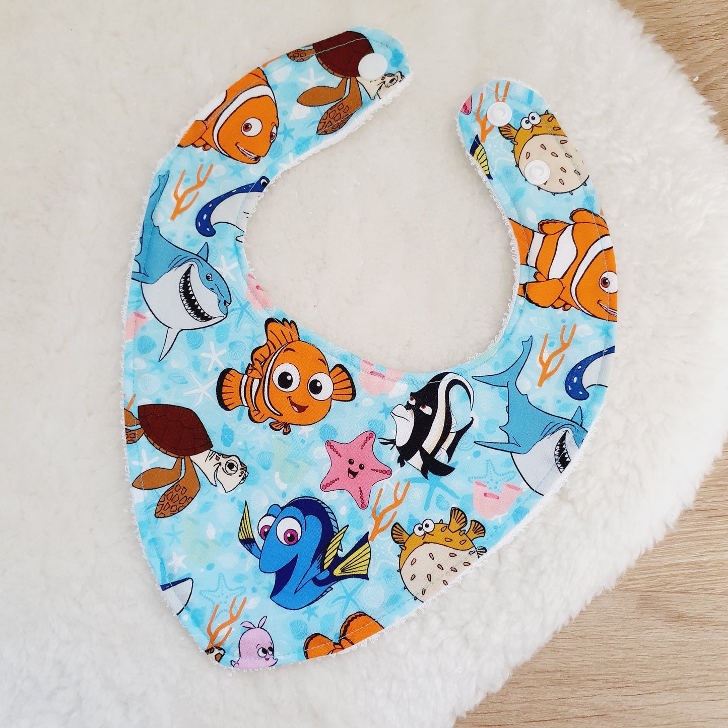 Bandana Dribble Bib, Handmade Baby Bib, Cotton / Bamboo, Ultra Absorbent