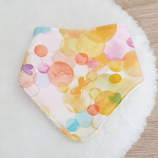 Watercolours Bandana Dribble Bib - Bamboo Backed Ultra Absorbent Bib