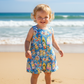 Overalls, Baby / Toddler Overalls, Short Leg Romper, Size 2