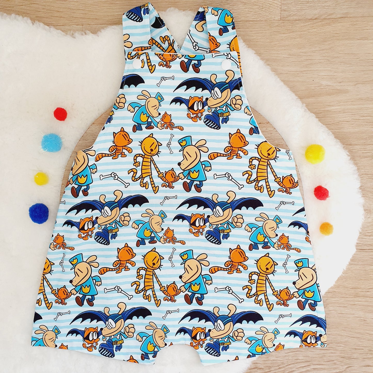 DOGMAN print Overalls, Size 2