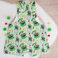 GROUCH print Overalls, Baby / Toddler Overalls, Short Leg Romper, Size 2