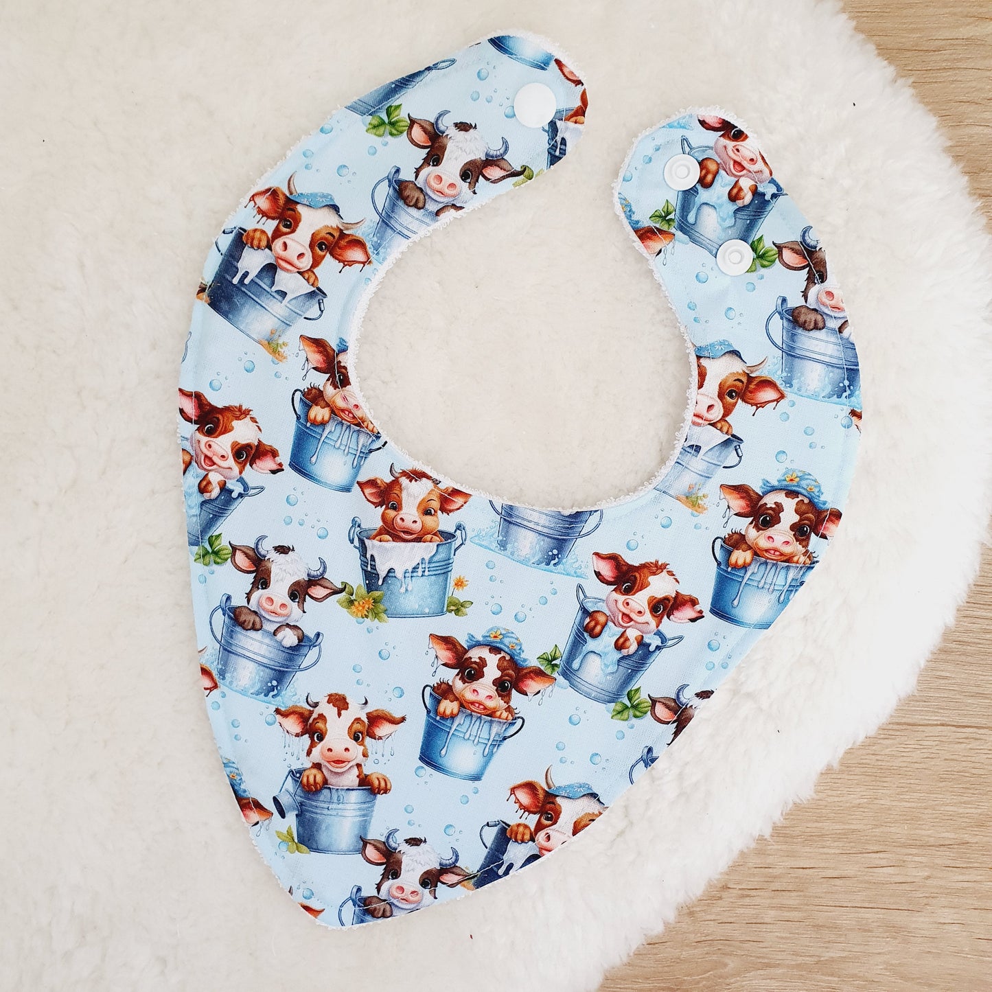 Bandana Dribble Bib, Handmade Baby Bib, Cotton / Bamboo, Ultra Absorbent