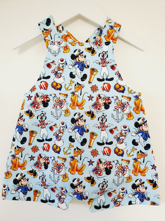 Baby / Toddler Overalls, Short Leg Romper, Size 1