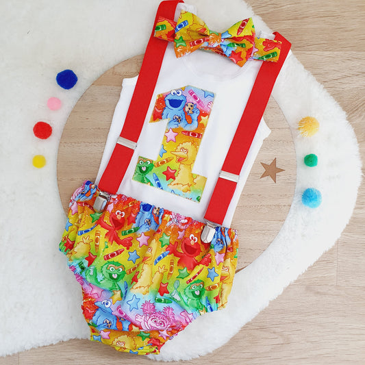 Boys 1st Birthday Outfit, Size 1