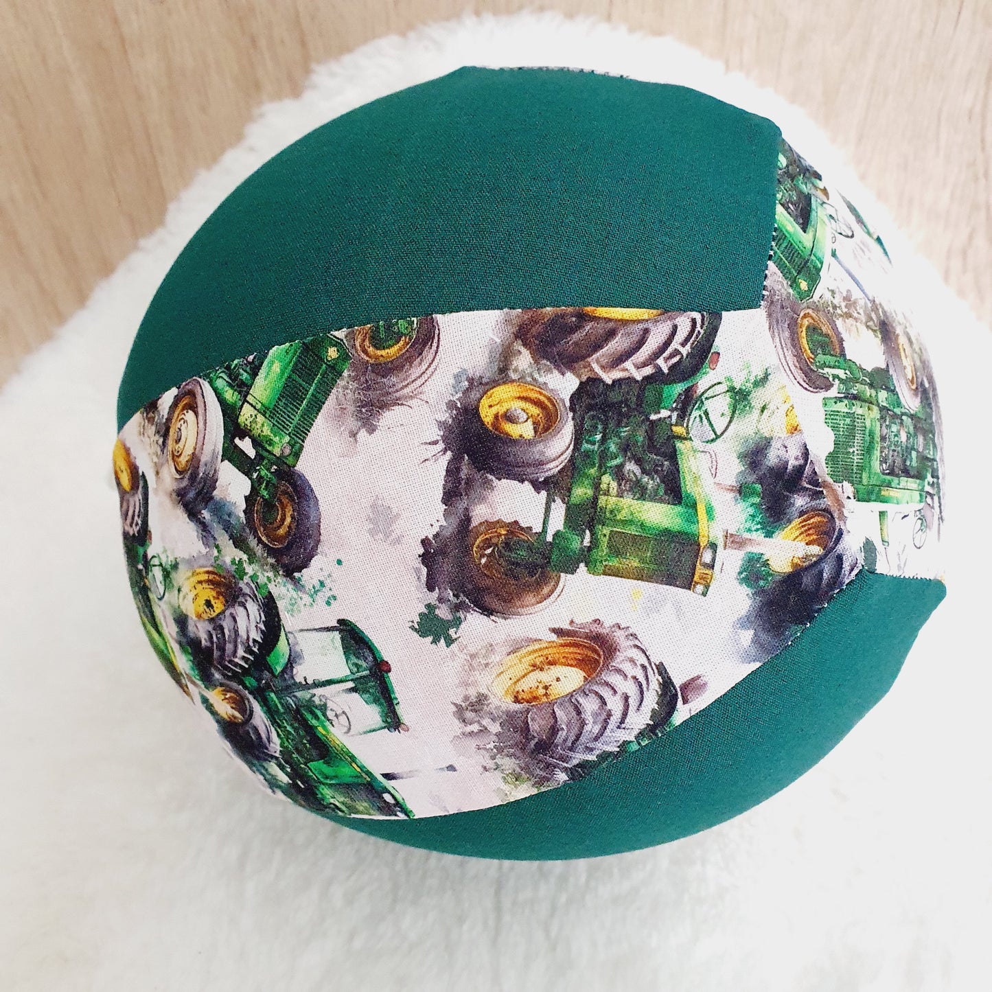 Balloon Ball Cover - Balloon Balls -  Handmade Fabric Balloon Cover - Tractor print
