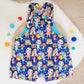 COCOMELON print Overalls, Baby Overalls, Short Leg Romper, Size 1