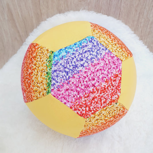 Balloon Ball Cover - Balloon Balls -  Handmade Fabric Balloon Cover - RAINBOW SPARKLE