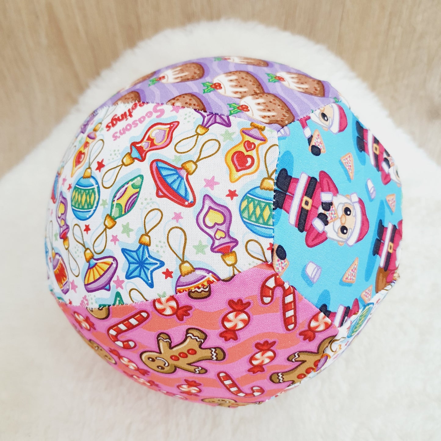 Balloon Ball Cover - Balloon Balls -  Handmade Fabric Balloon Cover - CHRISTMAS