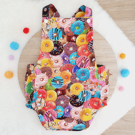 DONUT print Baby Romper, Size 1