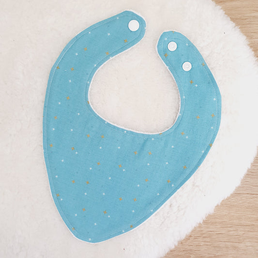 Bandana Dribble Bib, Handmade Baby Bib, Cotton / Bamboo, Ultra Absorbent