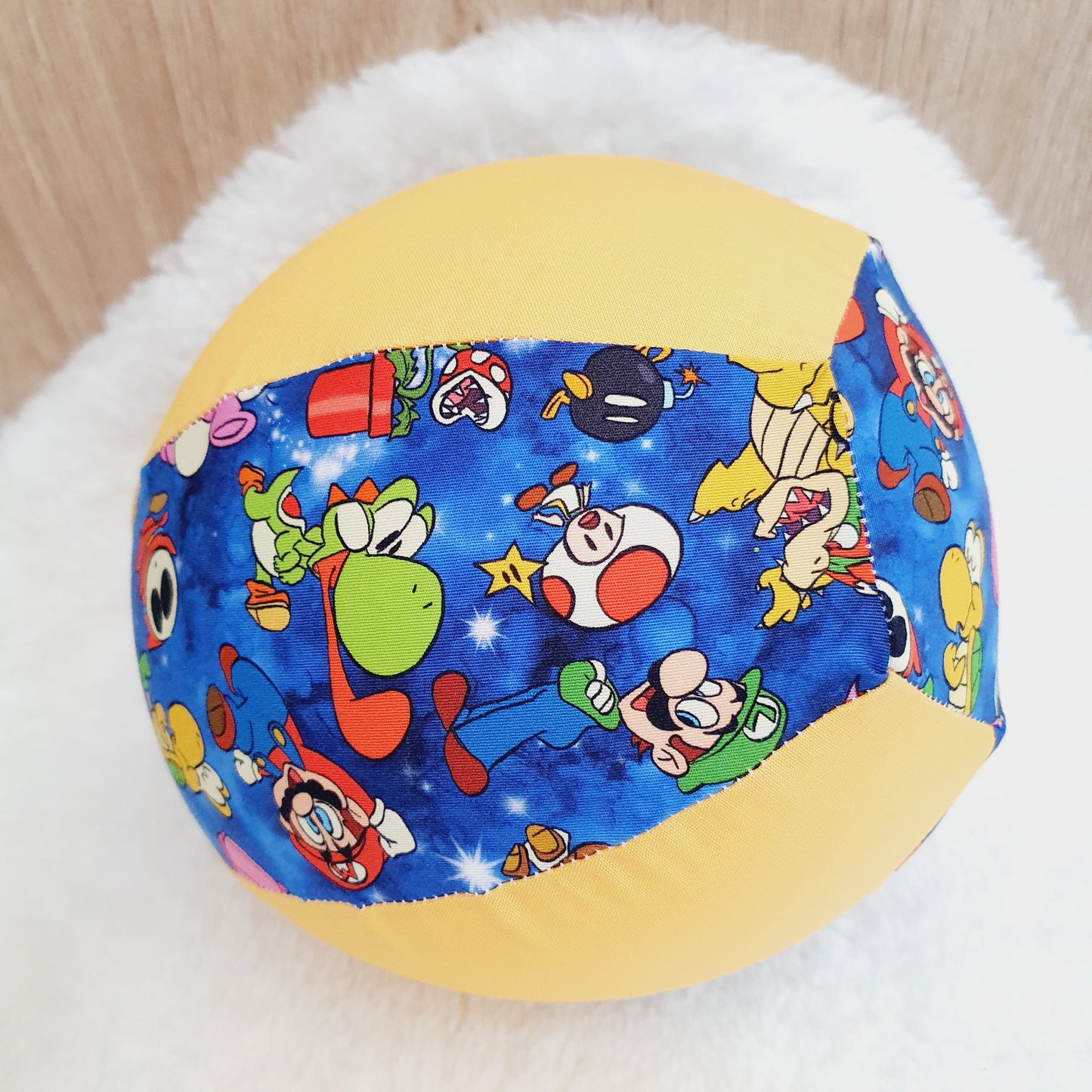 Balloon Ball Cover - Balloon Balls - Handmade Fabric Balloon Cover - MARIO print