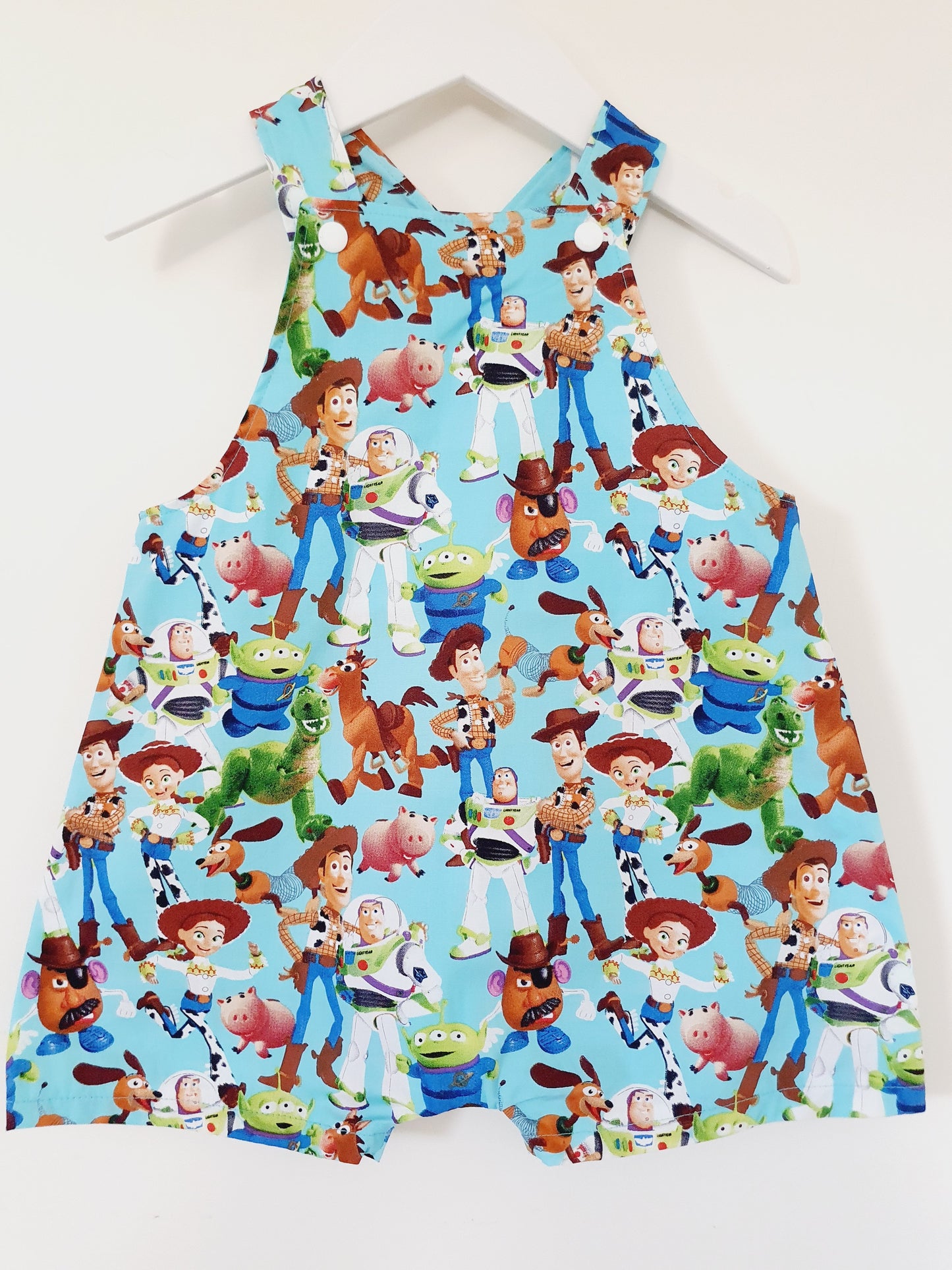 Overalls, Baby / Toddler Overalls, Short Leg Romper, Size 2