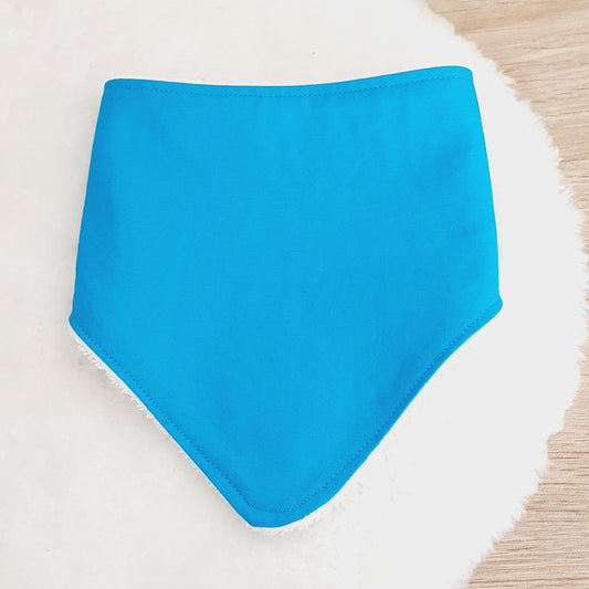 Blue Bandana Dribble Bib - Bamboo Backed Ultra Absorbent Bib