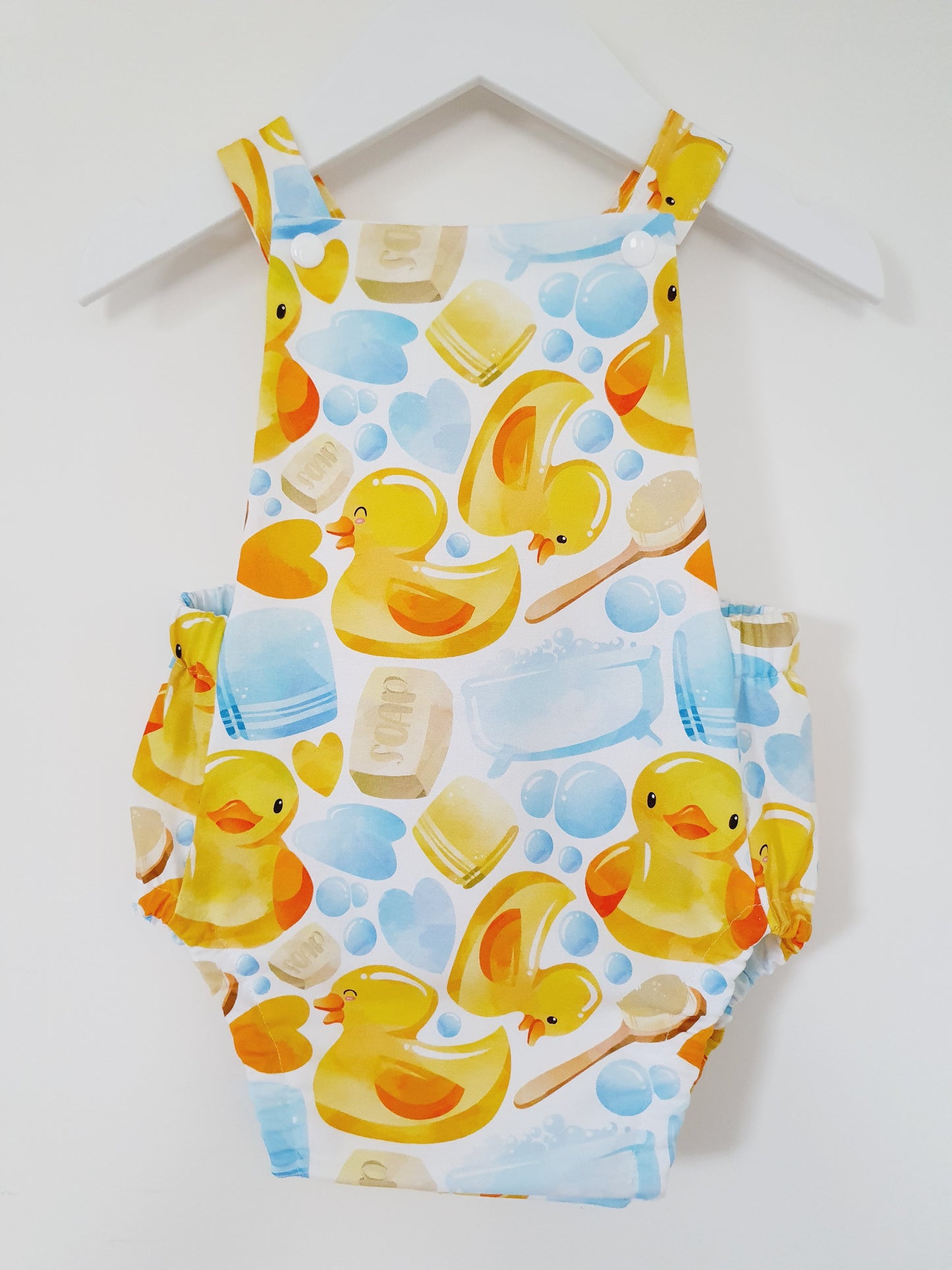 Ducks Baby / Toddler Handmade Romper, Size 0