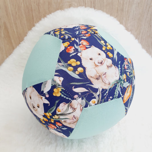 Balloon Ball Cover - Balloon Balls -  Handmade Fabric Balloon Cover - Wombat