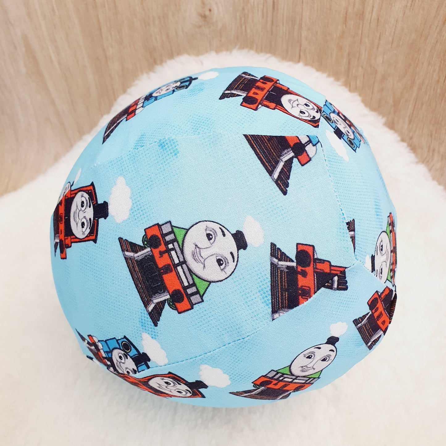 Balloon Ball Cover - Balloon Balls -  Handmade Fabric Balloon Cover - THOMAS print