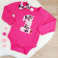 Girls 1st Birthday Long Sleeve Bodysuit & Headband Set, Size 1, Mouse print