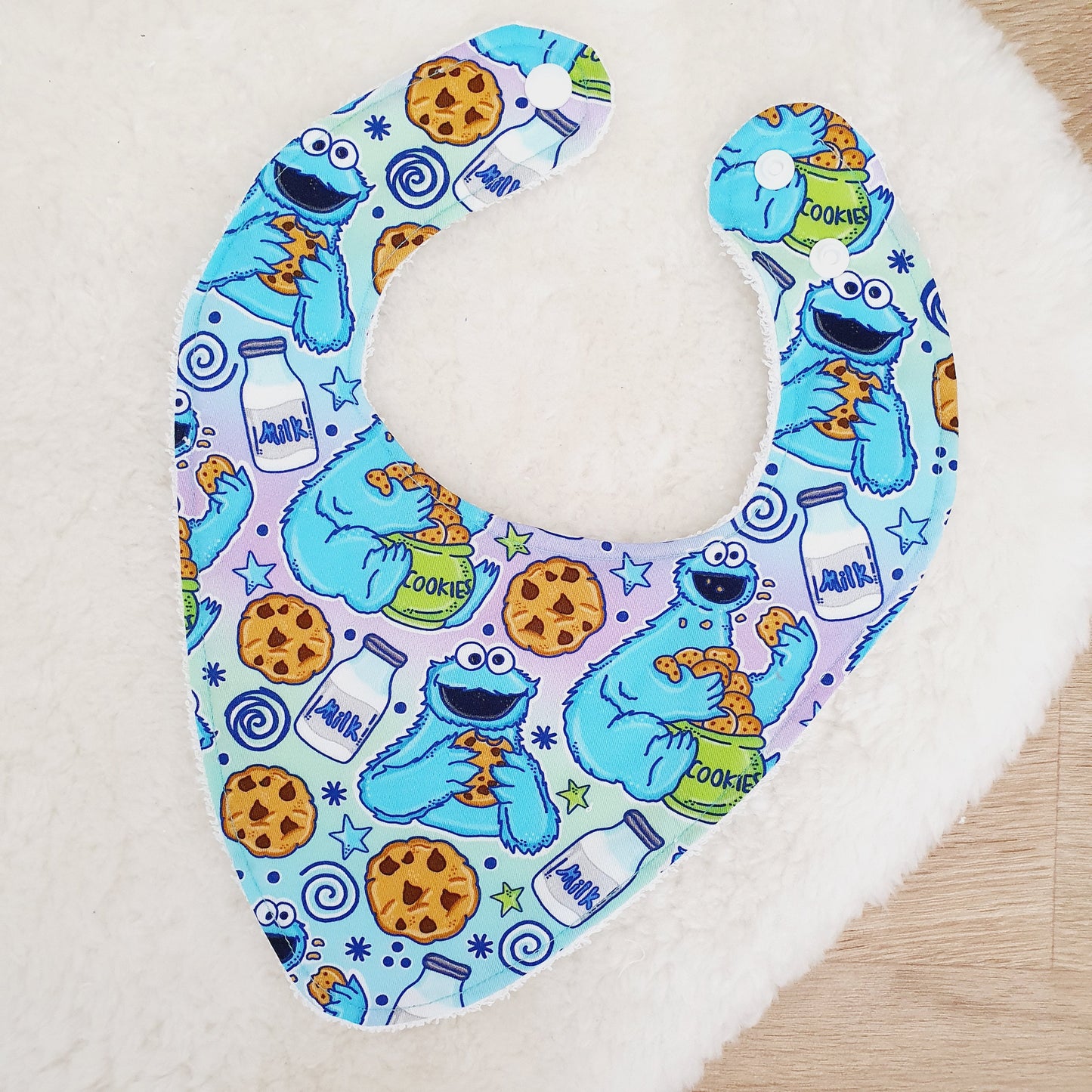 Bandana Dribble Bib, Handmade Baby Bib, Cotton / Bamboo, Ultra Absorbent