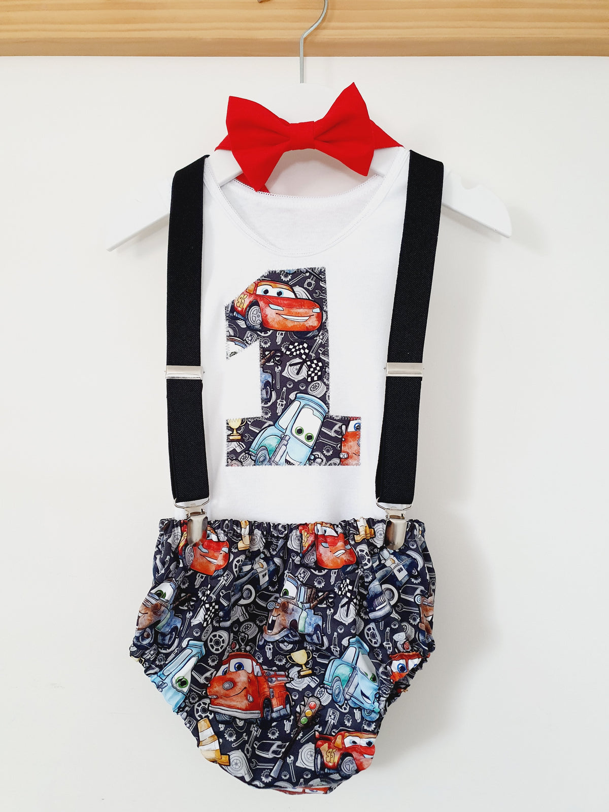CARS Boys Cake Smash Outfit Size 0
