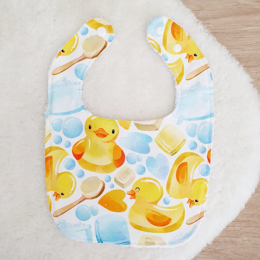 Ducks Bib, Handmade Baby Bib, Feeding Bib, Cotton / Bamboo, Ultra Absorbent
