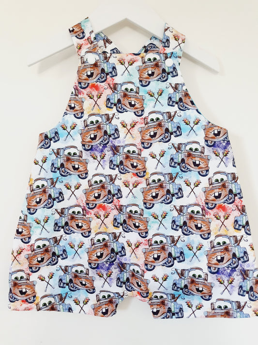 Overalls, Baby / Toddler Overalls, Short Leg Romper, Size 2