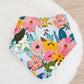 Tropical Floral Bandana Dribble Bib - Bamboo Backed Ultra Absorbent Bib